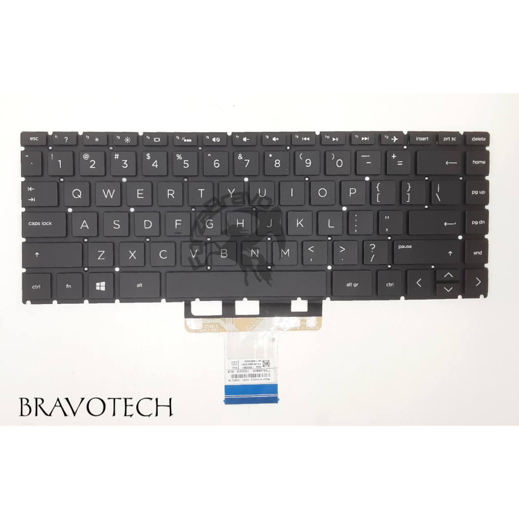 Keyboard Laptop HP 14s-dq 14sdq 14s-dq0508tu 14s-dq2622tu 14s-dq5002tu - Hitam