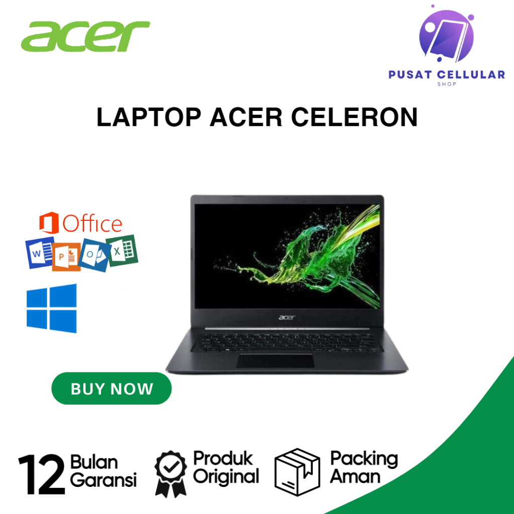 LAPTOP ACER CELERON // RAM 8GB - HDD 1000GB // Windows 10 // 14 inch