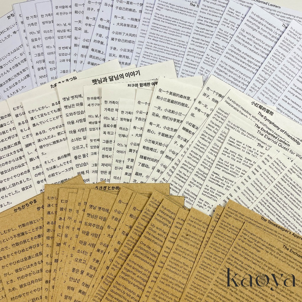 

20pcs Kertas Tulisan Bahasa Inggris, Jepang, Korea, Cina DIY Old Book Paper Bahan Kertas Motif Jurnal Journal Journaling Bujo Scrapbooking