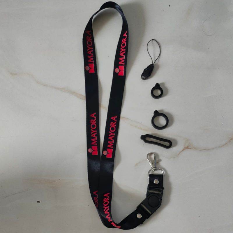 

TALI LANYARD MAYORA / LANYARD Hitam MAYORA Premium lanyard hitam / gantungan kunci / gantungan id card / gantungan flashdisk / nametag hp name tag / handphone BEST SELLER COD k