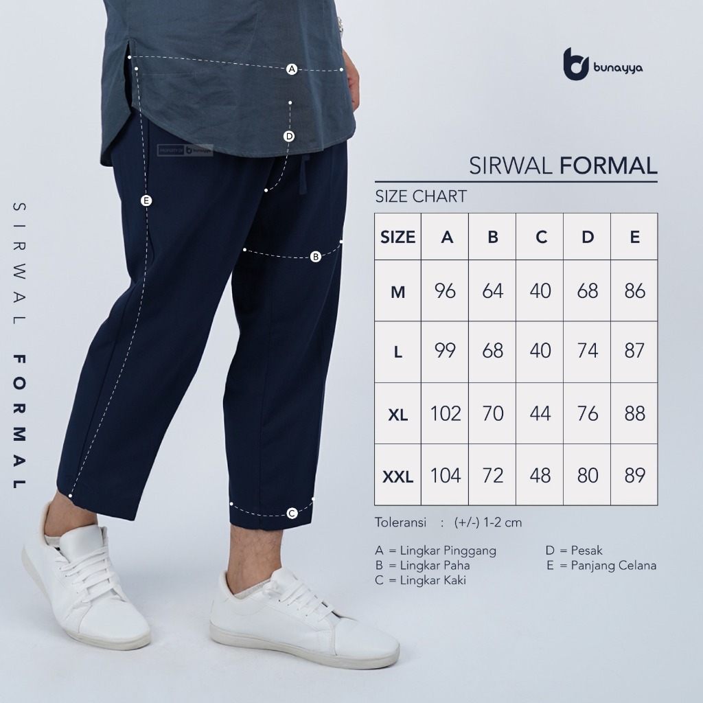 Celana Sirwal Formal Bunayya Original Kantor Kerja Pria Dewasa Premium Tebal