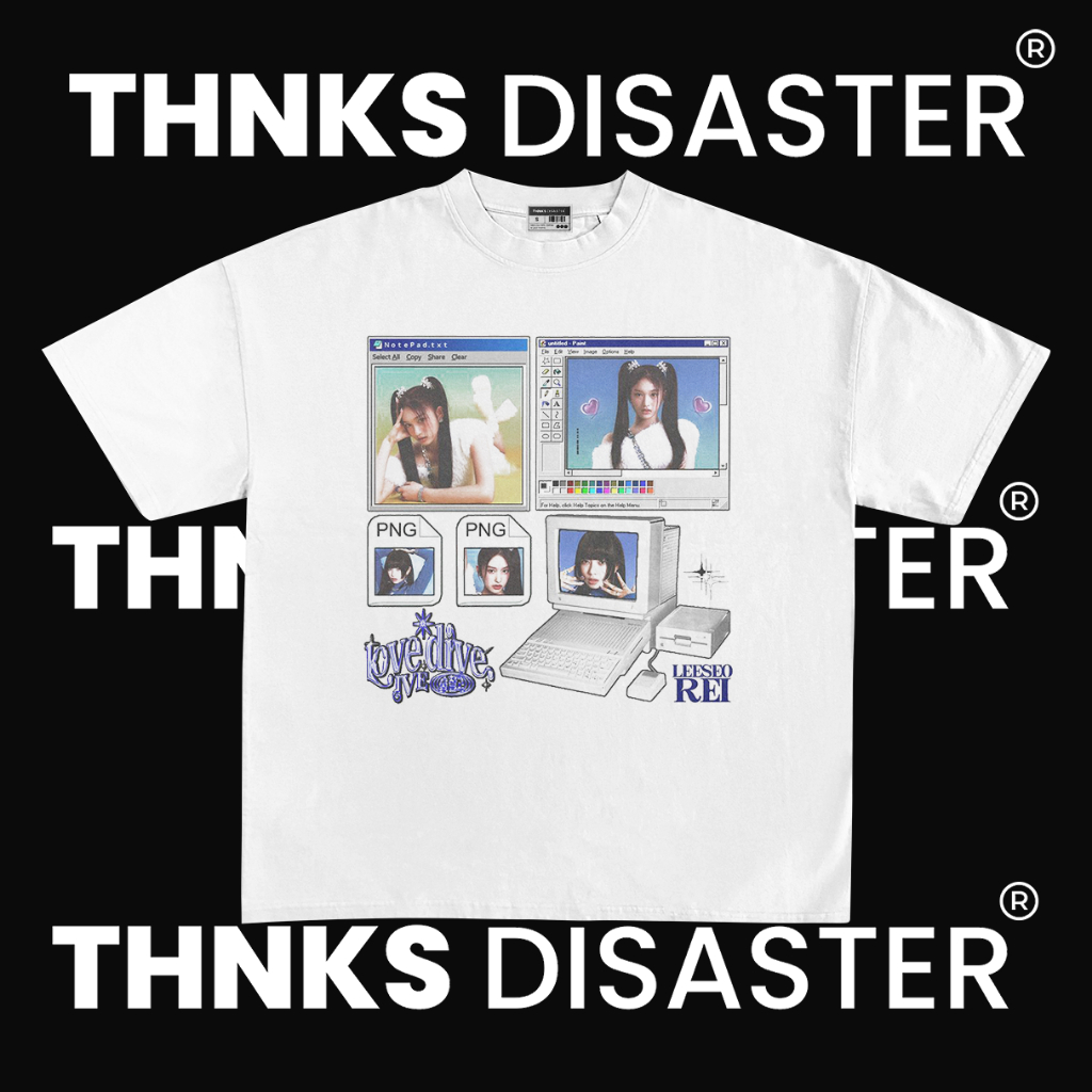 THNKSDISASTER | KAOS LOVE DIVE IVE KOREAN GIRLBAND | COMBED 24S | UNISEX | GRUNGE | BAND | KPOP | ME