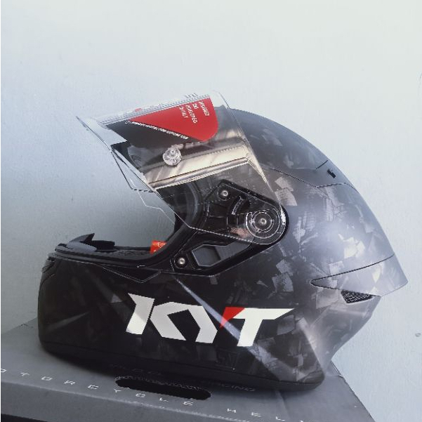 HELM KYT TT Course Carbon Motif FORGED SILVER DOFF repaint water decal