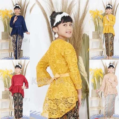 SETELAN KEBAYA ANAK PEREMPUAN / KEBAYA ANAK UMUR 4 - 12 TAHUN KEBAYA ANAK BRUKAT AURORA MODERN TK-SD