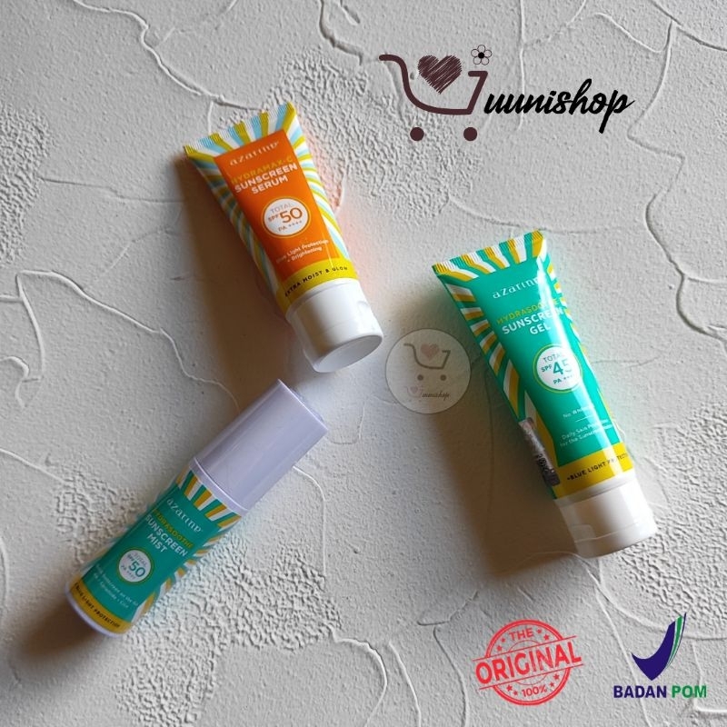 azarine sunscreen gel / azarine sunscreen serum / azarine sunscreen mist