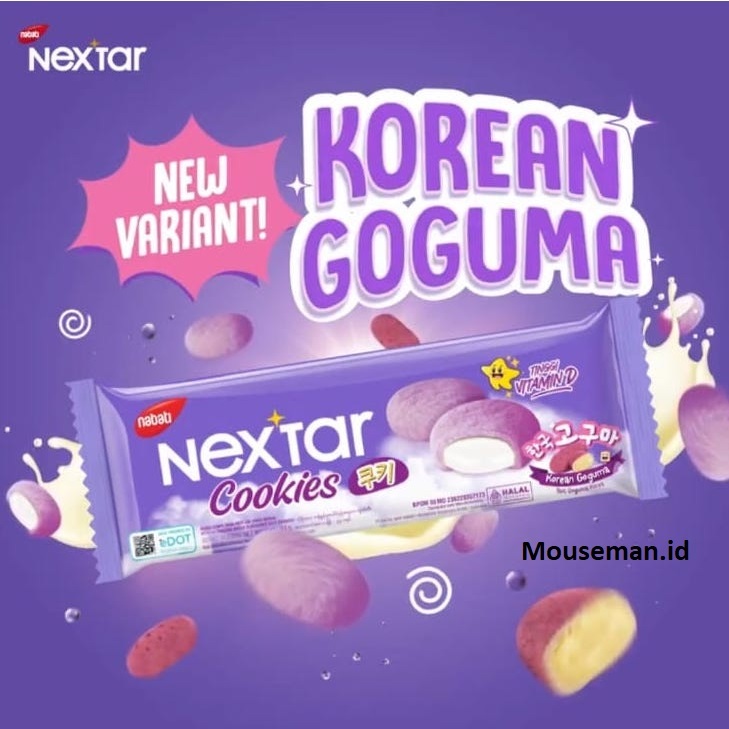 

Nabati NEXTAR Cookies Korean Goguma SANDWICH isi 3keping 34gr