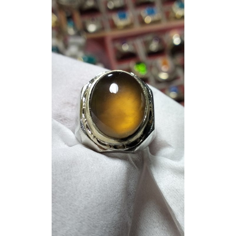 batu cincin giok solar neon