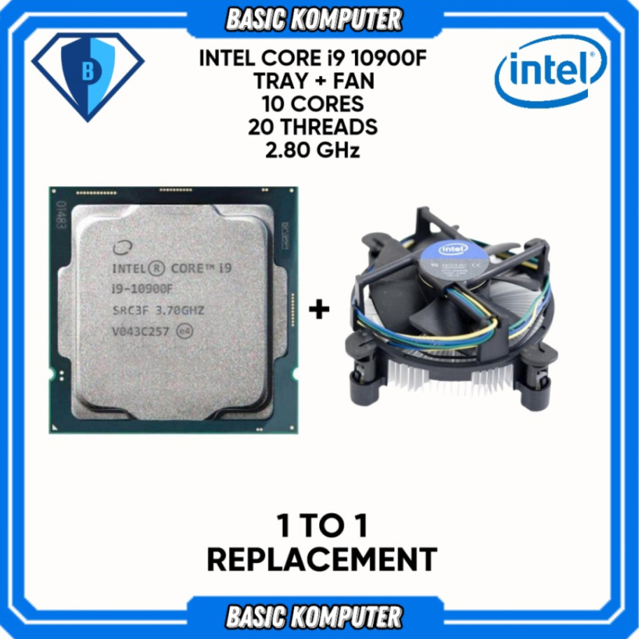 PROCESSOR INTEL CORE i9 10900F 2.8 GHz SOCKET LGA1200 TRAY + FAN
