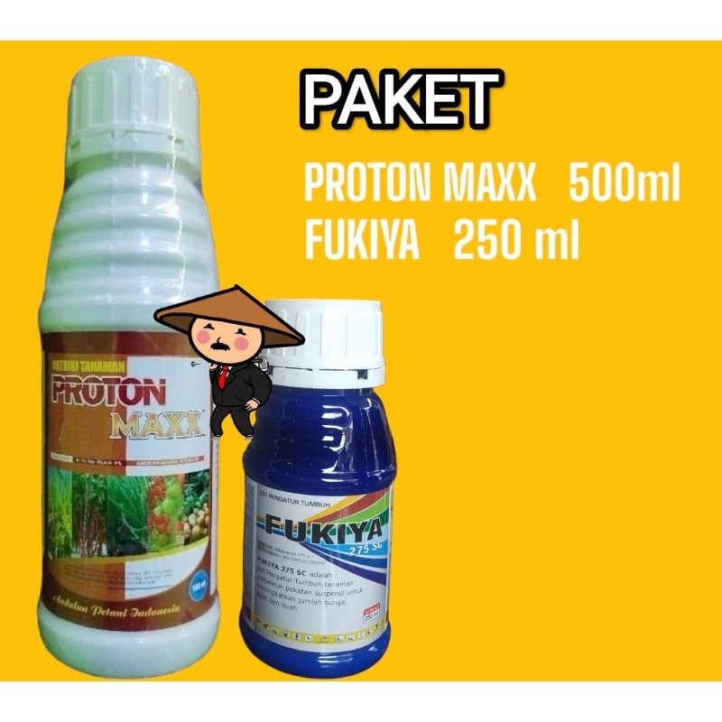 FUKIYA 250 ml + PROTON MAXX 500 ml - paket nutrisi tanaman