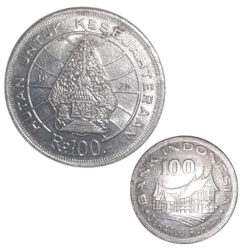 Uang Koin Kuno 100 Rupiah Wayang 1978 [Sudah Dicuci]