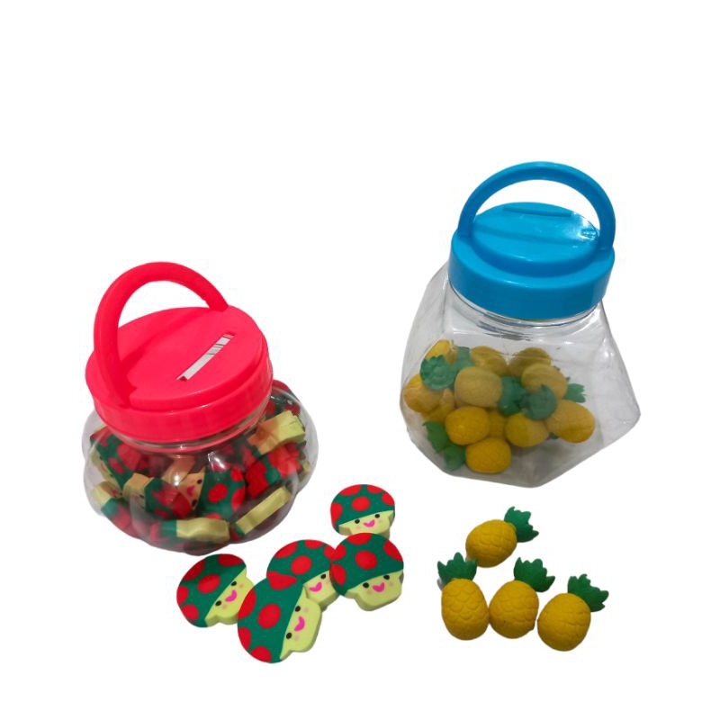 

Penghapus Dalam Toples bentuk Jamur Dan Nanas