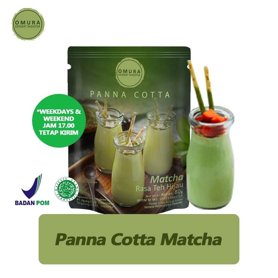 

PANNA COTTA Pudding Sutra Puding Susu Italia Rasa Matcha / Green Tea Jepang Indonesia Powder