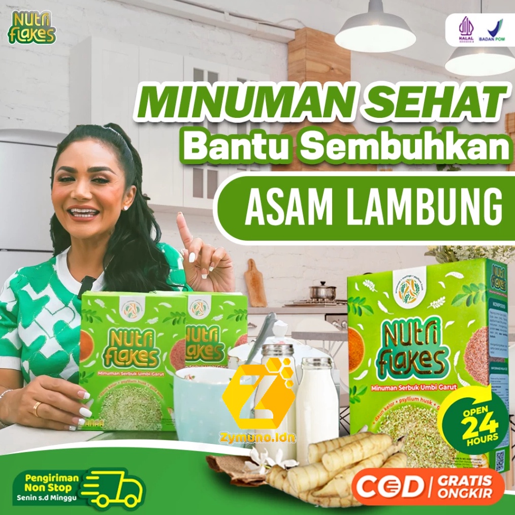 

12.12 Product HOT Nutriflakes Minuman Serbuk Umbi Garut || Nutriflek Nutriplek Sereal Umbi Garut Asli Dengan Psyilium Husk & Daun Kelor Solusi Perlancar Pencernaan Bantu Terapi Asam Lambung Maag Asam Lambung Kronis Sumber Vitamin & Serat Isi 280gr serbuuu