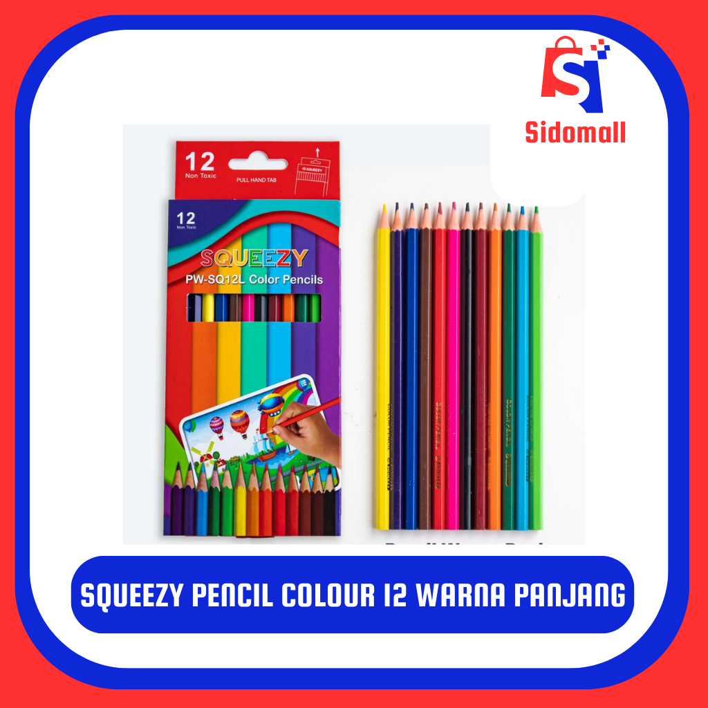 

PENSIL WANRA MURAH SQUEEZY | COLOUR PENCILS SQUEEZY | PEWARNA SQUEEZY