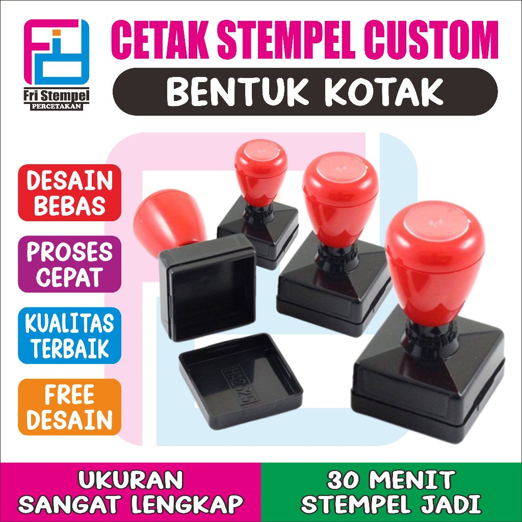 

(KOTAK) Cetak stempel flash custom KOTAK stempel otomatis tinggal pakai