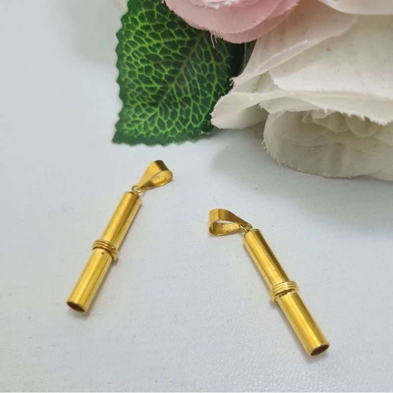 Liontin Bambu Emas Muda