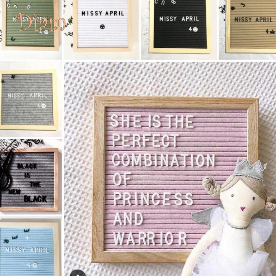 

Ready Stok Papan Nama Bayi New Born / Felt Letter Board Set / Papan Huruf Letter Board / Sudah Termasuk Huruf / Papan Nama Huruf