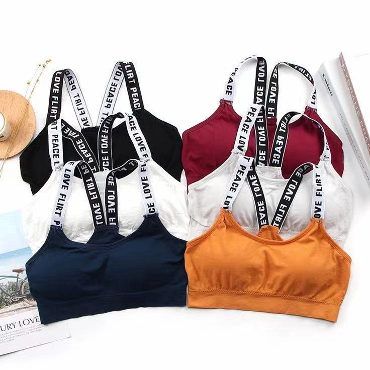 FYGALERYJAKARTA Sport Bra Bra Wanita Tanpa Kawat Pakaian Dalam Wanita Bra Yoga Bra Olahraga High Qua