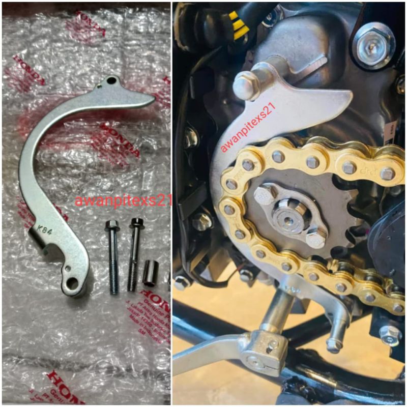 plat pelindung gear depan crf150 original