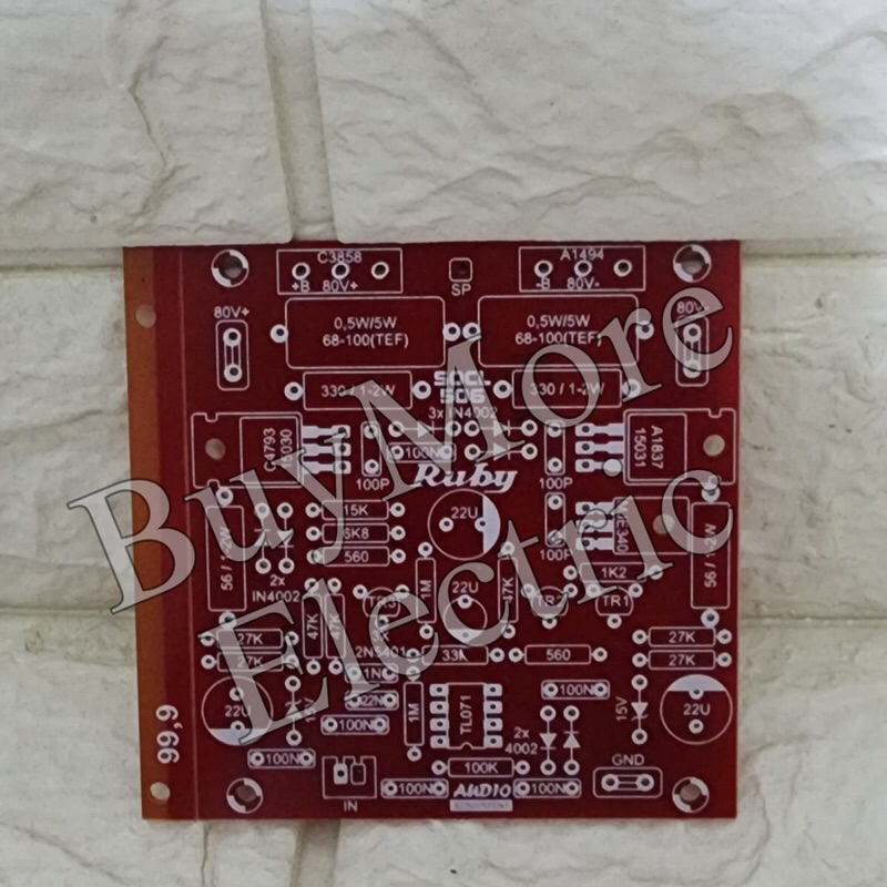 PCB SOCL 506 Merah PCB 506 Red Semifiber RUBI PCB Semi Fiber PCB TRANSISTOR
