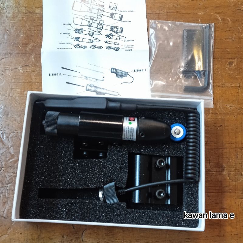 Lampu Laser Bidik Hijau Senjata