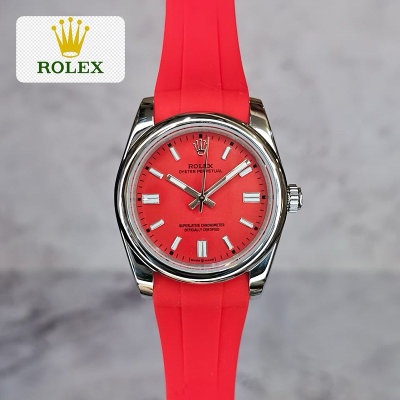 Jam Rolex Automatic 36MM Rubber’B Oysterflex Fullset