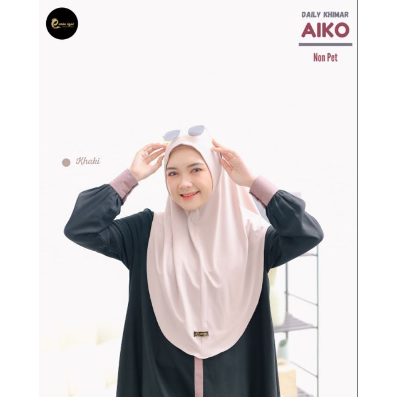 khimar daily aiko by emka hijab||aiko hijab non pet by emka hijab