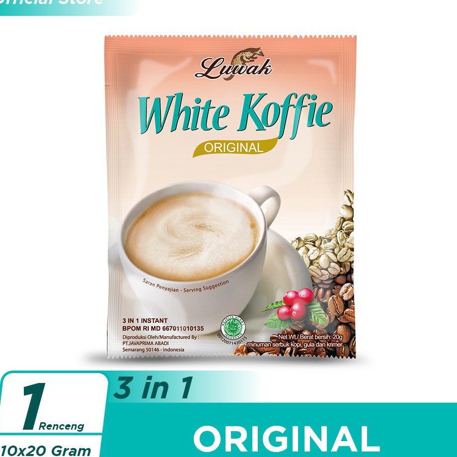 

➦➮✶✺ Kopi Luwak White Koffie Original 10x20gr (Renceng) Ready