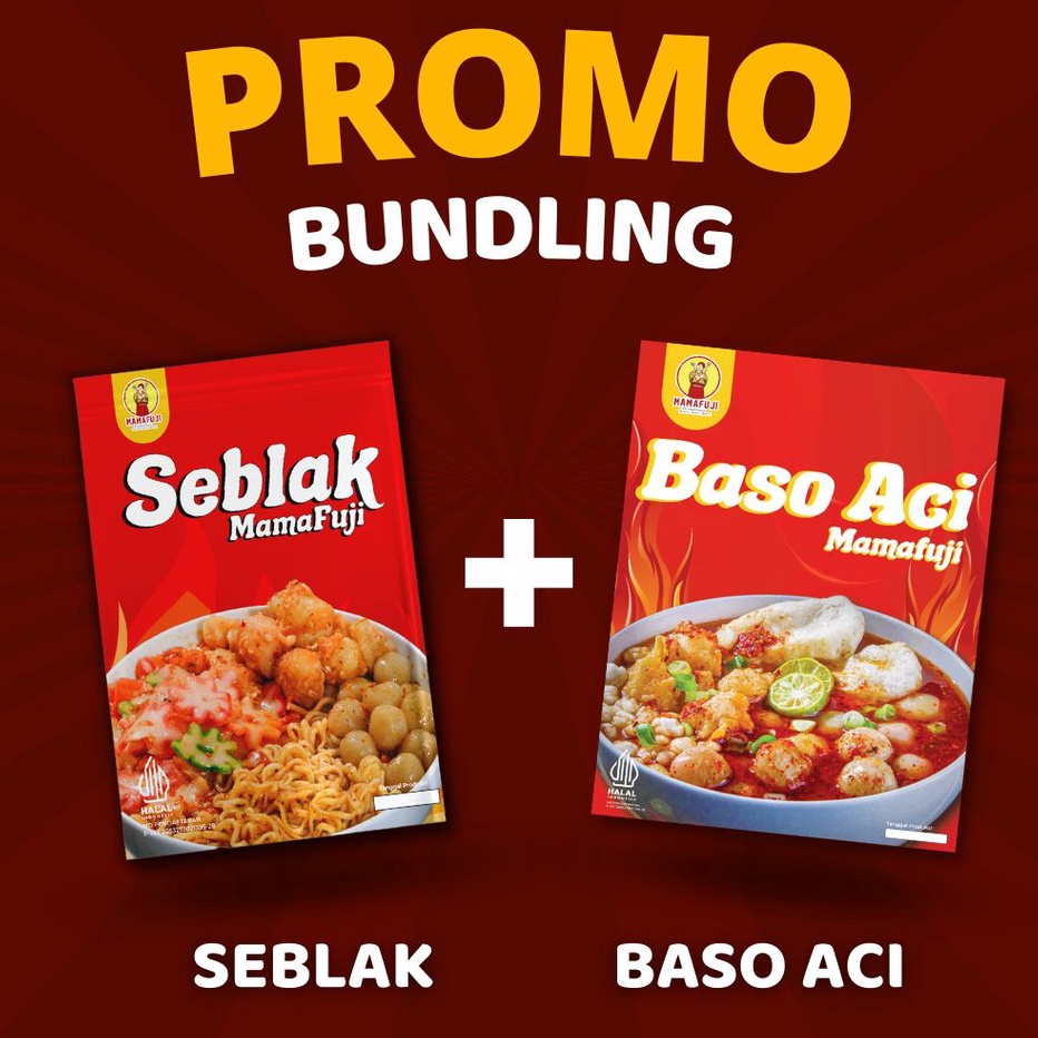 

Dijual Mamafuji - PROMO BUNDLING !!! SEBLAK & BAKSO ACI Harga Promo