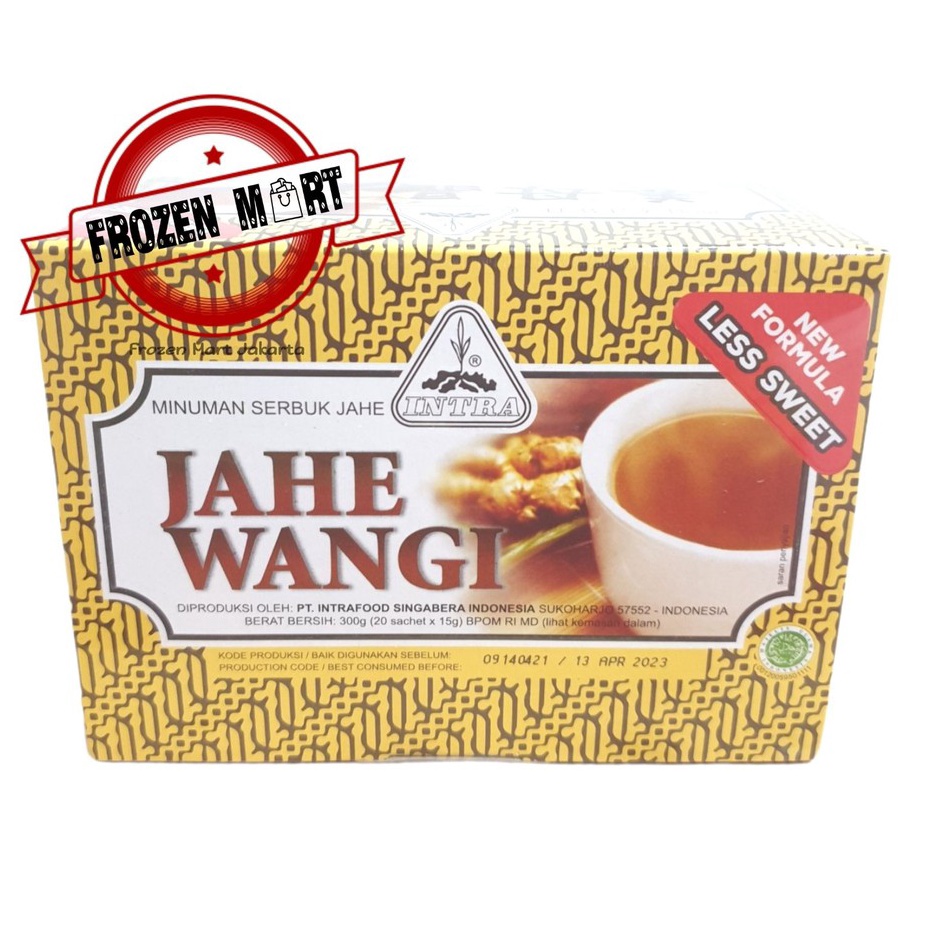

☈➸❋✦ INTRA Jahe Wangi Box 20 Pcs ( Less Sweet) Jual