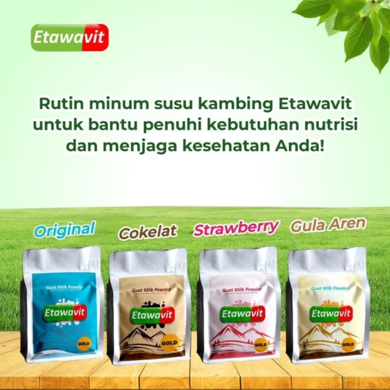 

Etawavit susu kambing etawa varian baru rasa gula aren berat 500 gram