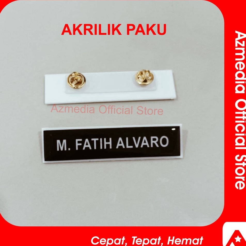 

Murah Nametag Nama Dada Akrilik Paku