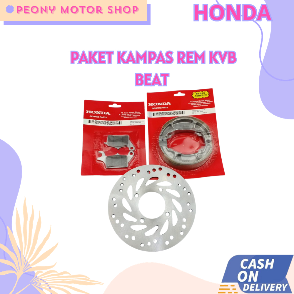 kampas rem honda beat - kampas rem depan beat fi - Kampas Rem Sepaket Kampas Cakram Depan  Kampas Tr