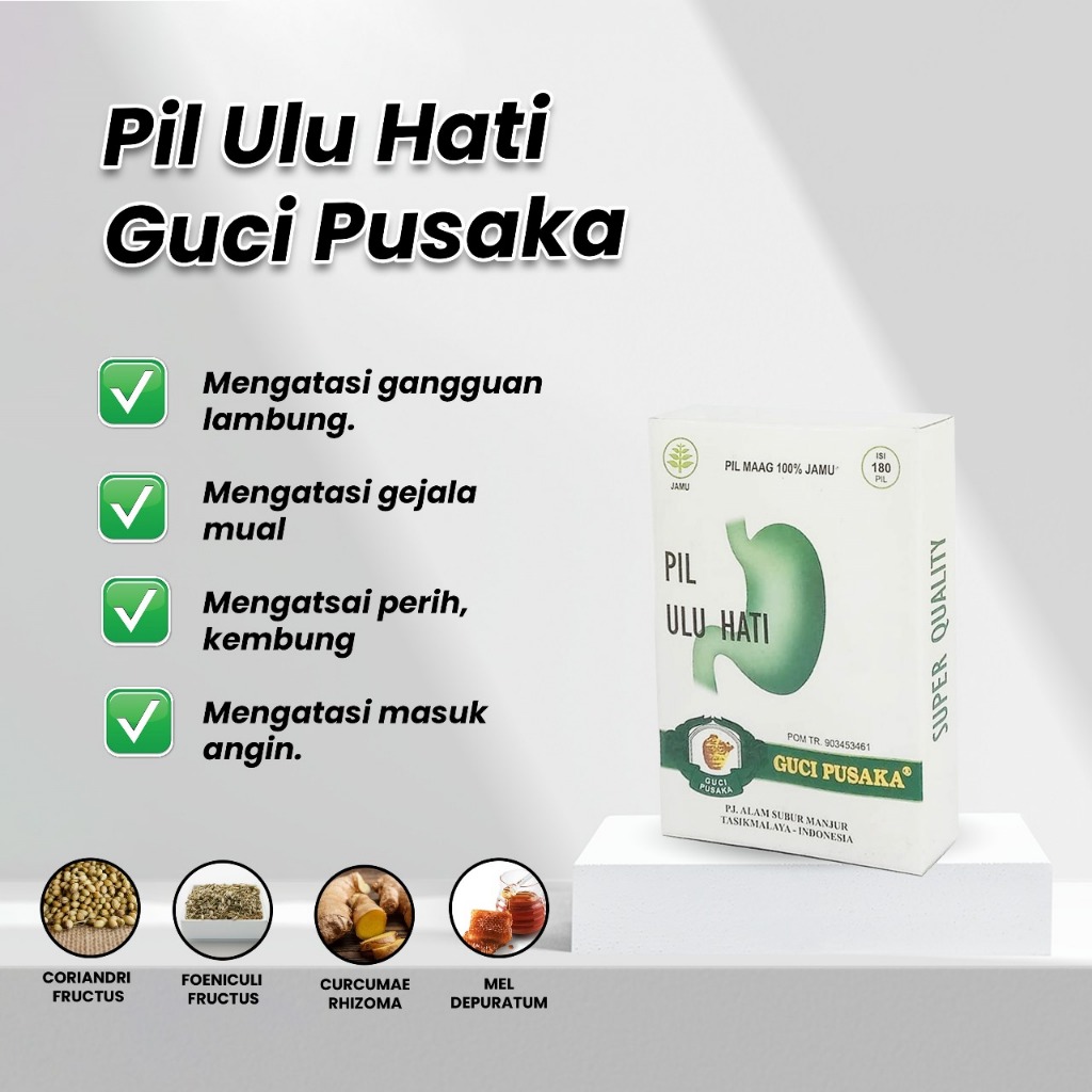 Pil Ulu Hati Guci Pusaka / Pil Maag Guci Pusaka