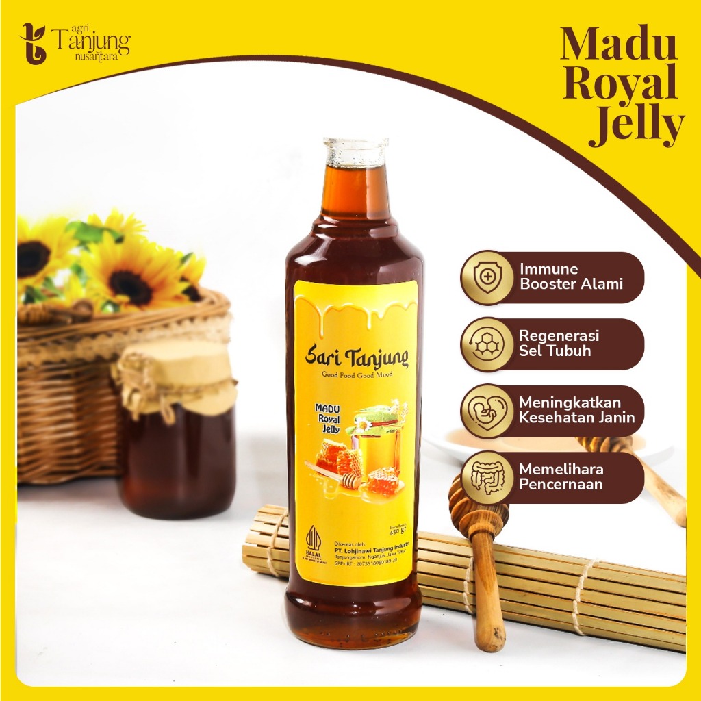 

Sari Tanjung - Madu Royal Jelly 450 Gram Herbal Sehat Alami meningkatkan sistem kekebalan tubuh (Immune Booster) xxy