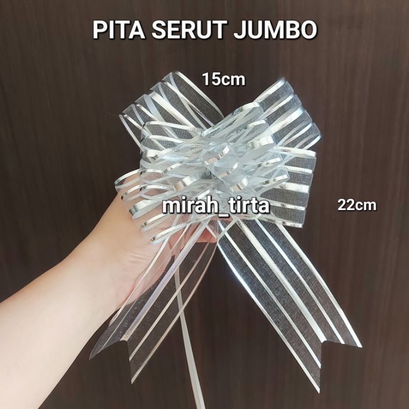 

10 PCS PITA SERUT JUMBO PREMIUM 50mm.Pita tarik premium jumbo 5 cm. pita serut besar .pita serut premium jumbo. pita parcel. pita parcel organdi