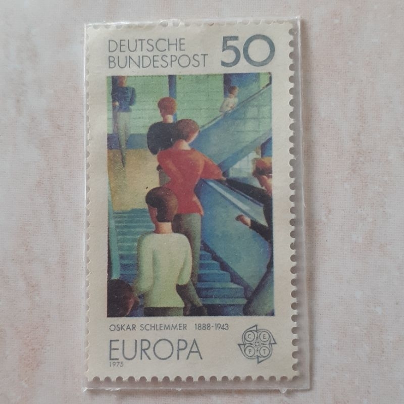 

Perangko Jerman Europa (C.E.P.T.) 1975 - Paintings (C.E.P.T. - "Bauhaus Staircase" Painting) Tahun 1975