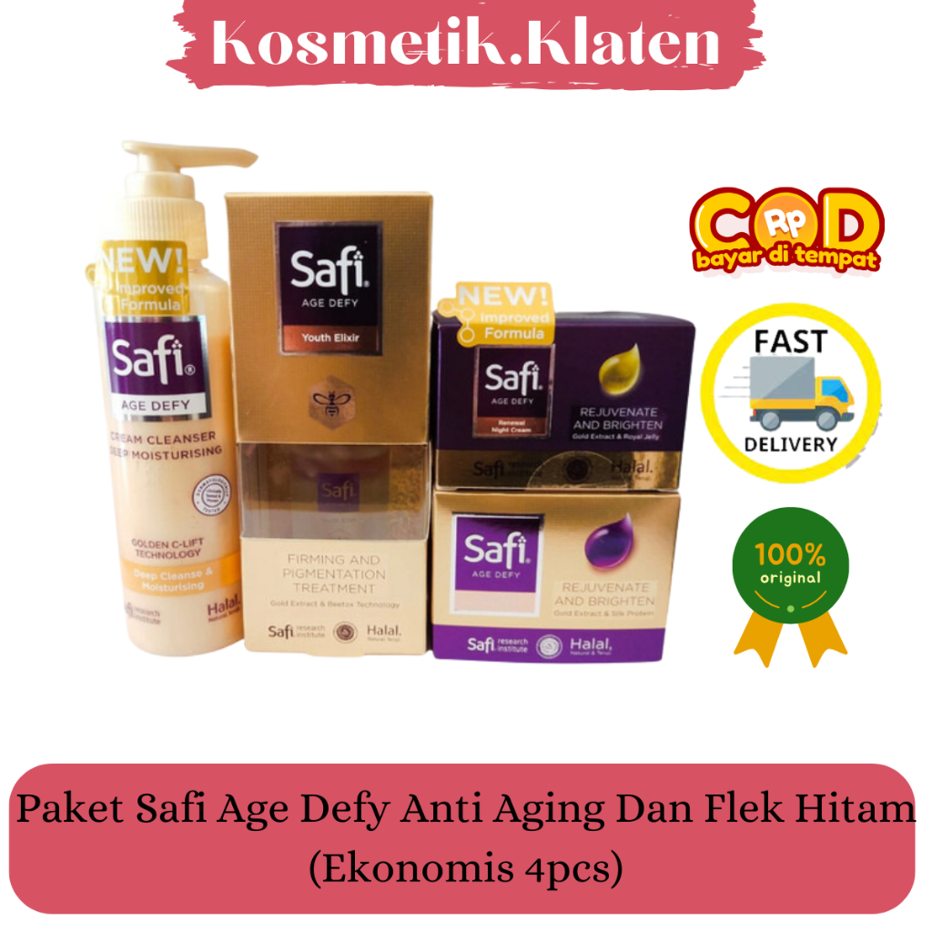 Paket Safi Age Defy Anti Aging Dan Flek Hitam (Ekonomis 4pcs)