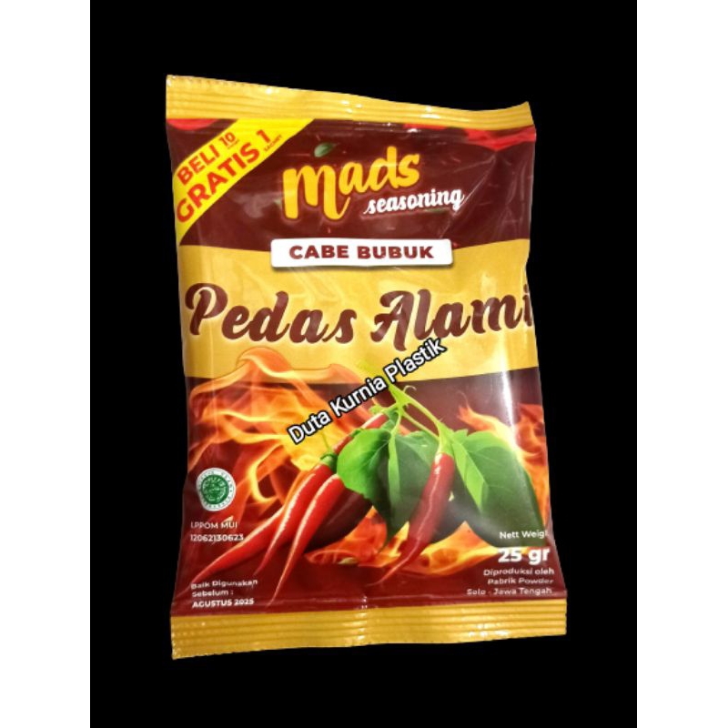 

Bumbu Tabur Cabe Bubuk Sachet Mads Seasoning 25gram