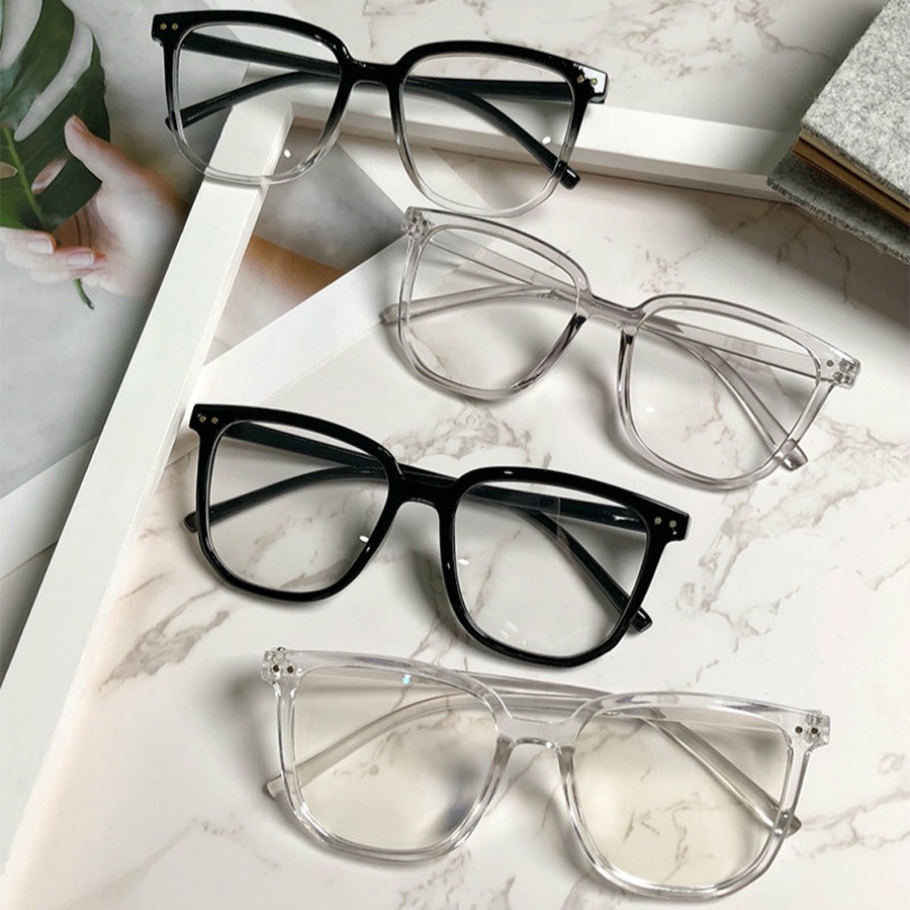 Kacamata Wanita Fashion Korea Anti Radiasi Wanita Retro Bentuk Kotak Eyeglasses Anti Radiasi Terbaru