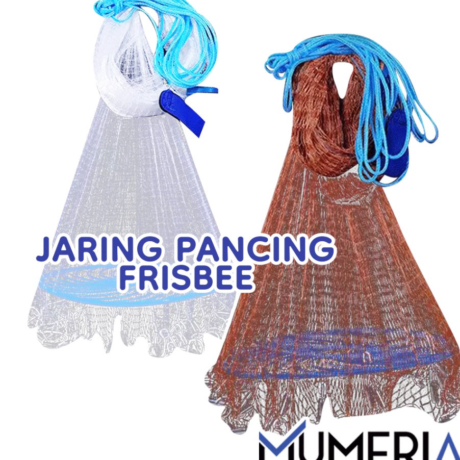 ✤Diskon✤ Jaring Mesh Frisbee Pancing Jala Lempar Penangkap Ikan Udang Piring Bulat Perangkap Menangk