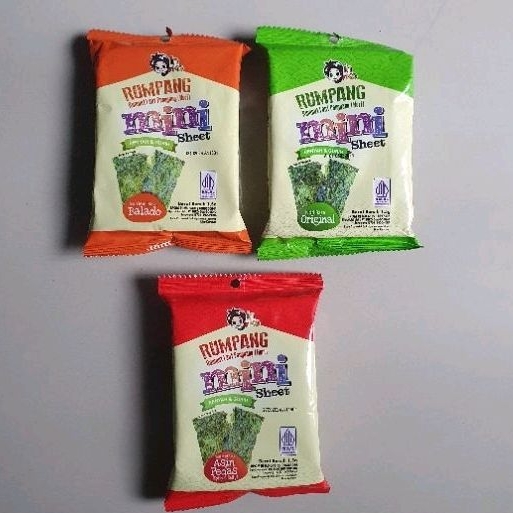 

Inko Rumpang rumput laut panggang nori Mini per varian ORIGINAL / BALADO/ ASIN PEDAS