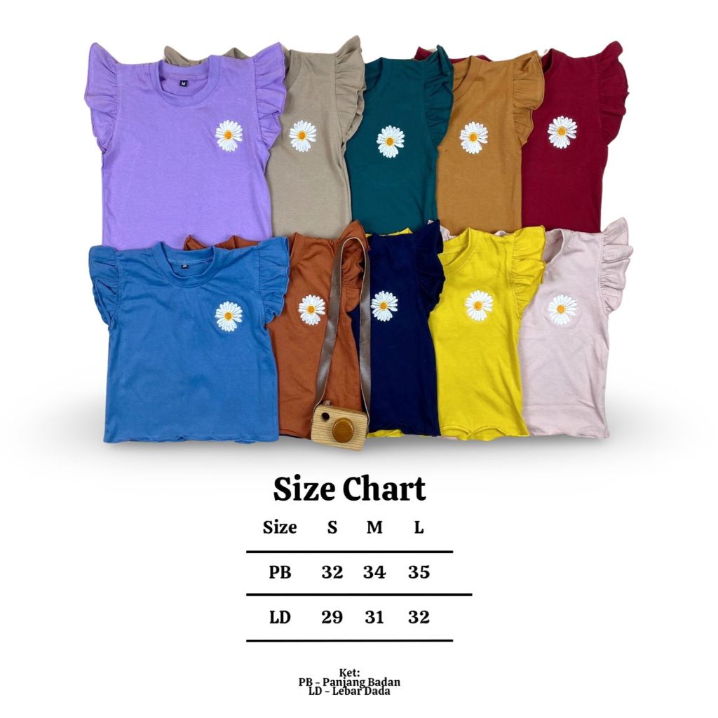 Grosir Baju Kaos Anak Daisy Ruffle Tees Pineapple Kids