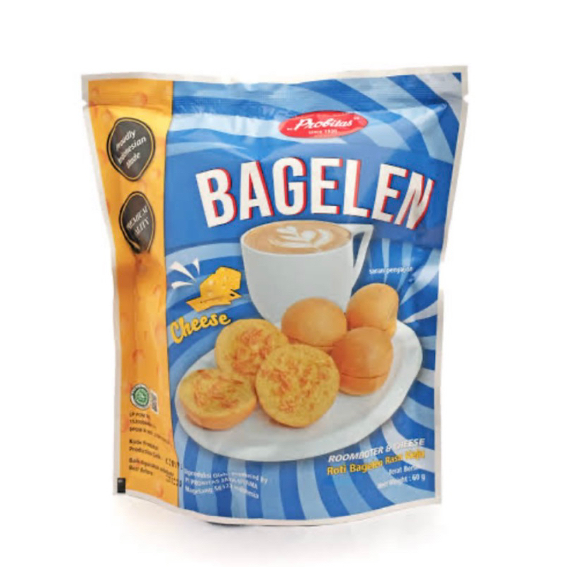 BAGELEN CHEESE 60gr/ ROTI KERING BAGELAN PROBITAS CHEESE