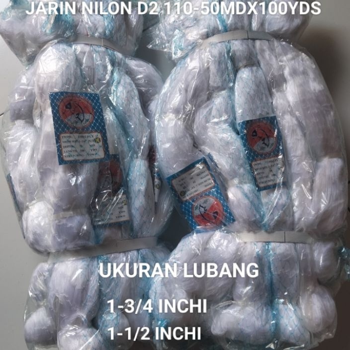 *SALE* JARING IKAN -  JARING NILON D2/50X100 1"¾ Inchi