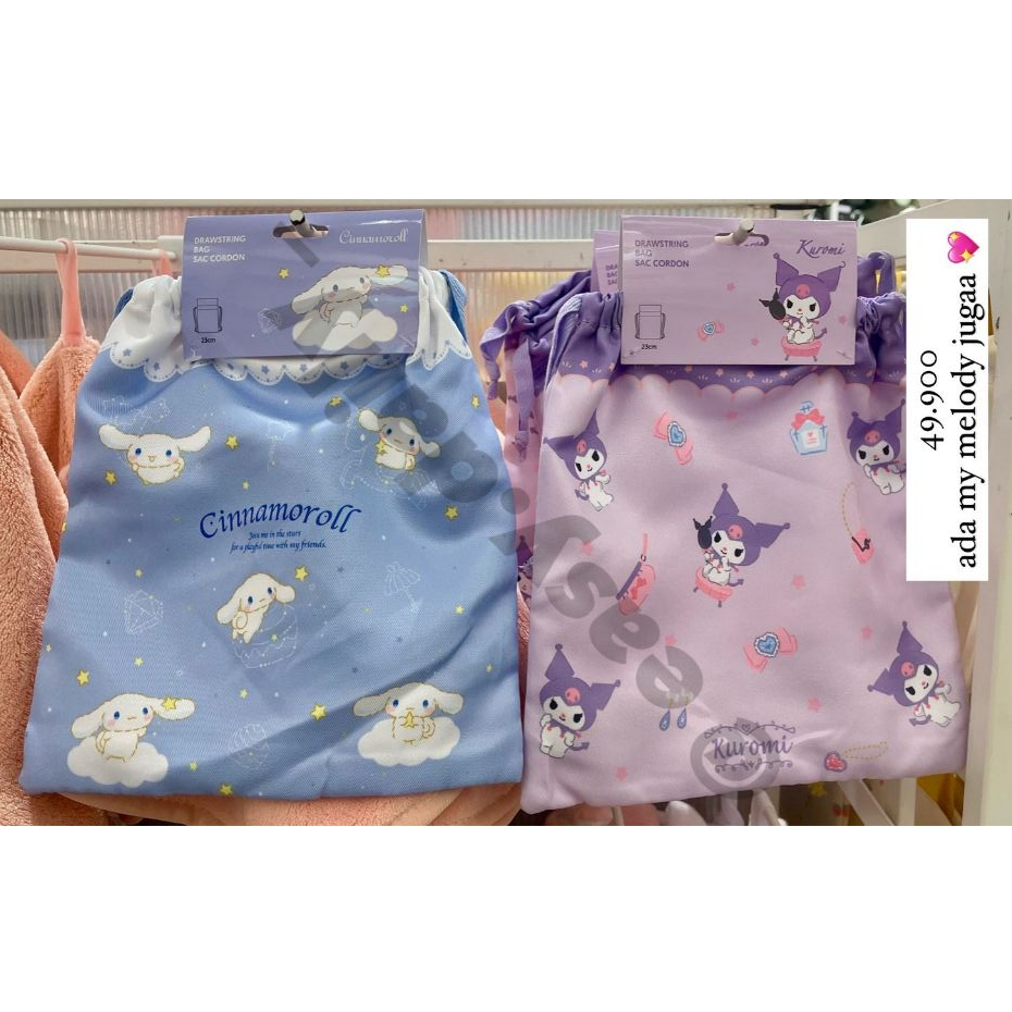 [MINISO X SANRIO] JASTIP JASA TITIP DRAWSTRING BAG TAS SERUT LAUNDRY POUCH SERBAGUNA SERBA GUNA MULT