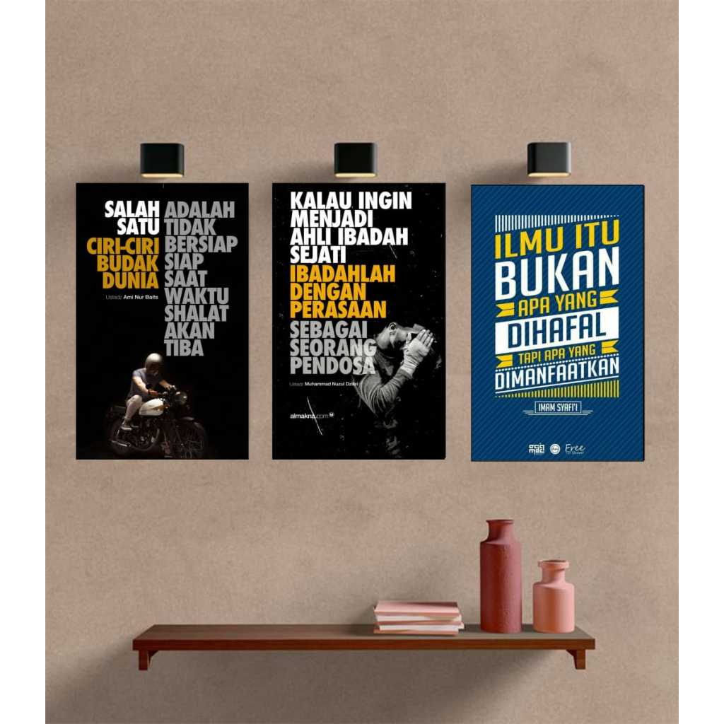 HIASAN DINDING RUANG TAMU KATA KATA BIJAK TERBARU/HIASAN DINDING RUANG KAMAR POSTER KAYU PAPAN MDF