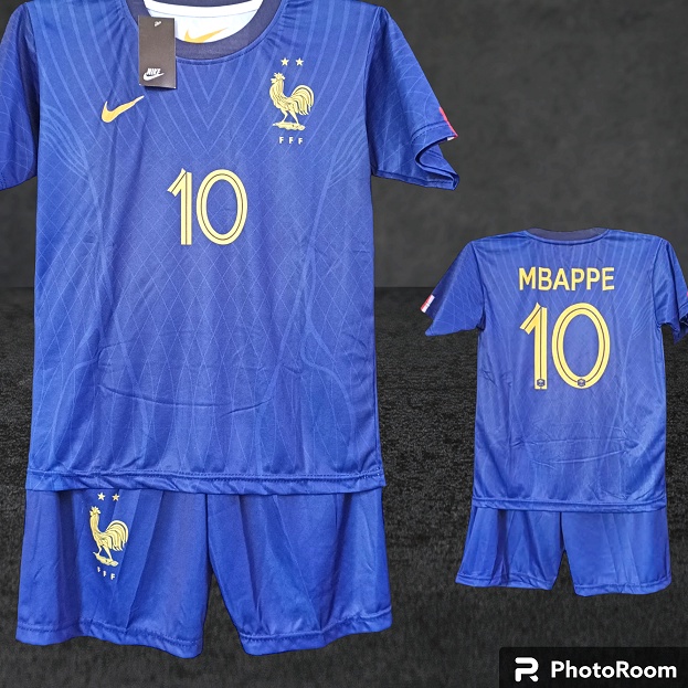 ✢Grosir✢ jersey france/jersey psg/jersey mbappe/setelan baju bola mbappe printing