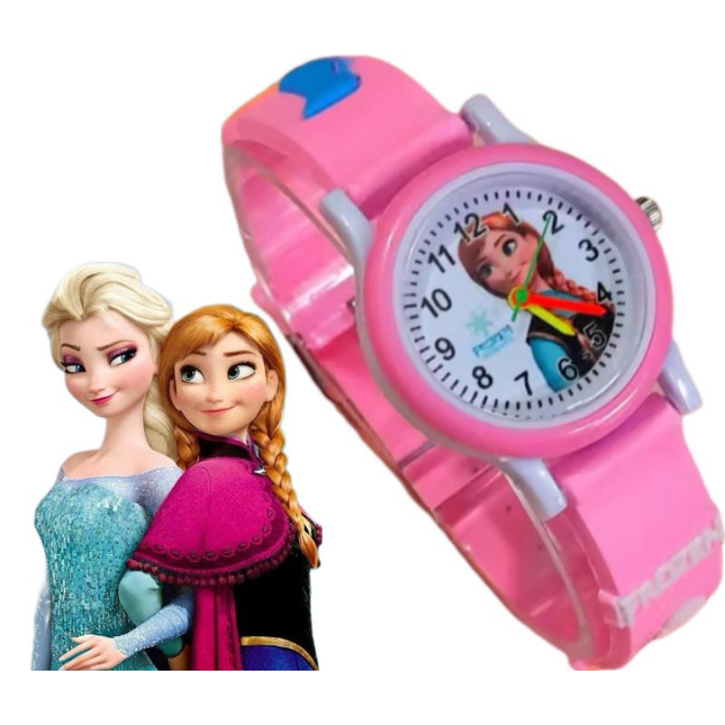 New Produk...Jam tangan anak perempuan Jam tangan Jam tangan karakter anak frozen