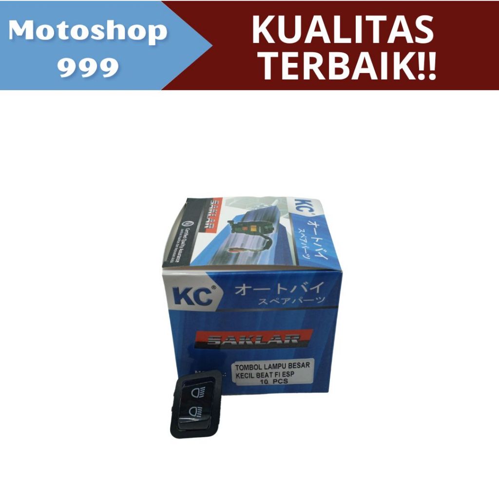 Saklar Tombol Lampu Besar Kecil Beat FI ESP KC | 1 Kotak Isi 10 Pcs